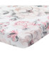 Фото #1 товара Signature Botanical Baby Watercolor Floral Cotton Crib Sheet- White