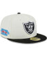 ფოტო #1 პროდუქტის Men's Cream Las Vegas Raiders Retro 59FIFTY Fitted Hat