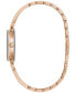 ფოტო #2 პროდუქტის x Marc Anthony Women's Modern Diamond Accent Rose Gold-Tone Stainless Steel Bangle Bracelet Watch 26mm