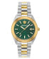 ფოტო #1 პროდუქტის Men's Swiss Two-Tone Stainless Steel Bracelet Watch 42mm