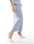 4th & Reckless Plus exclusive tailored maxi skirt co-ord in blue