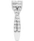 ფოტო #3 პროდუქტის Diamond Princess Quad Cluster Engagement Ring (1-1/2 ct. t.w.) in 14k White Gold