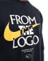 Nike Basketball graphic long sleeve t-shirt in black