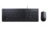 Фото #1 товара Lenovo Essential Wired Keyboard and Mouse Combo - Full-size (100%) - Wired - USB - QWERTY - Black - Mouse included