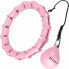 Фото #4 товара HMS HHW11 PLUS SIZE HULA HOP LIGHT PINK Z WYPUSTKAMI I OBCIĄŻNIKIEM HMS