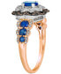 Chocolatier® Blueberry Sapphire™ (1 ct. t.w.) & Diamond (3/8 ct. t.w.) in 14k Rose & White Gold