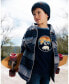 ფოტო #2 პროდუქტის Big Boys Overshirt Wool-Effect With Pockets Plaid Blue And Gray