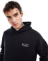 Abercrombie & Fitch smallscale logo hoodie in black CO-ORD