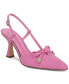 ფოტო #1 პროდუქტის Women's Monica Pointed-Toe Slingback Bow Pumps