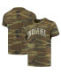 ფოტო #1 პროდუქტის Men's Camo Distressed Indiana Hoosiers Arch Logo Tri-Blend T-shirt