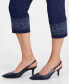 Petite Embroidered-Trim Capri Pants, Created for Macy's