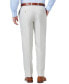 Фото #6 товара Men's Premium Comfort Stretch Classic-Fit Solid Flat Front Dress Pants