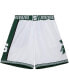 Фото #2 товара Men's White Michigan State Spartans 125th Basketball Anniversary 1999 Throwback Shorts
