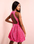 Фото #4 товара ASOS LUXE bubble hem mini dress in pink sequin