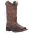 Фото #2 товара Laredo Astras Cheetah Square Toe Cowboy Womens Brown Casual Boots 5890