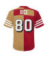 Фото #2 товара Men's Jerry Rice Scarlet, Gold San Francisco 49ers Big and Tall Split Legacy Retired Player Replica Jersey