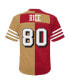 Men's Jerry Rice Scarlet, Gold San Francisco 49ers Big and Tall Split Legacy Retired Player Replica Jersey