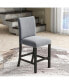 Фото #8 товара 5-Piece Grey Dining Set: Faux Marble Table, 4 Velvet Chairs