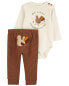 Baby 2-Piece My First Thanksgiving Bodysuit Pant Set Preemie (Up to 6lbs)