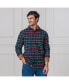 ფოტო #4 პროდუქტის Men's Organic Flannel Shirt with Suede Detail
