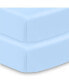 Фото #1 товара All-in-One Fitted Sheet & Waterproof Cover for 52" x 28" Crib Mattress (2-Pack)
