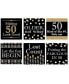 Фото #1 товара Adult 50th Birthday - Gold - Funny Party Decorations - Drink Coasters - Set of 6