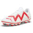 Фото #2 товара Puma Future Play Firm GroundAg Soccer Cleats Mens White Sneakers Athletic Shoes