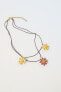 FLORAL CORD NECKLACE