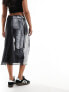 Фото #5 товара Basic Pleasure Mode joan of arc mesh midi skirt in grey