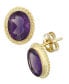 Фото #5 товара Gemstone Twist Gallery Stud Earring Set in 14k Gold