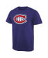 ფოტო #1 პროდუქტის Men's Royal Montreal Canadiens Team Primary Logo T-shirt