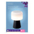 Фото #2 товара Декоративная светодиодная лампа с динамиком Bluetooth и беспроводным зарядным устройством Lumineo 894415 Чёрный 22,5 cm Rechargeable