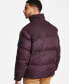 Men's Mixed-Media Puffer Jacket