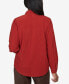 ფოტო #2 პროდუქტის Petite Autumn Weekend Soft Cord Long Sleeve Shirt Jacket