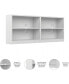 Bush 2-Shelf Bookcase Set in Pure White