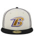 Men's Cream Baltimore Ravens Soutache 59FIFTY Fitted Hat Cream, Black, 7 3/8 - фото #3