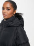 Фото #3 товара Threadbare Petite Onyx 2 in 1 longline gilet and puffer coat in black