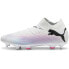 Бирюзовые футбольные бутсы PUMA Future 7 Pro White / Black / Poison Pink, 44 - фото #2