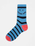Фото #1 товара Paul Smith stripey sock in blue and black stripe