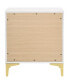 Kendall 24.75" Asian Hardwood 2-Drawer Nightstand