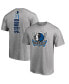Фото #1 товара Men's Luka Doncic Heather Gray Dallas Mavericks Backer T-shirt