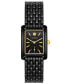 ფოტო #1 პროდუქტის Women's The Eleanor Black-Tone Stainless Steel Bracelet Watch 25mm