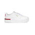 Фото #1 товара Puma Carina 2.0 Red Thread Platform Toddler Girls White Sneakers Casual Shoes 3