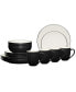 Colorwave Coupe 16-Pc. Dinnerware Set, Service for 4