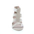 David Tate Francis Womens Beige Narrow Nubuck Zipper Strap Heels Shoes 9.5