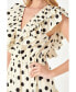 Фото #3 товара Women's Polka Dot Print Ruffle Detail Maxi Dress