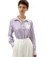 Фото #1 товара Women's Classic Striped Silk Shirt