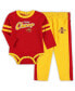 ფოტო #2 პროდუქტის Infant Boys and Girls Cardinal, Gold Iowa State Cyclones Little Kicker Long Sleeve Bodysuit and Sweatpants Set