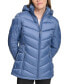 Фото #3 товара Women's Packable Hooded Puffer Coat, Created for Macy's