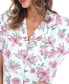 Women's Short Sleeve Pants Tropical Pajama Set, 2-Piece